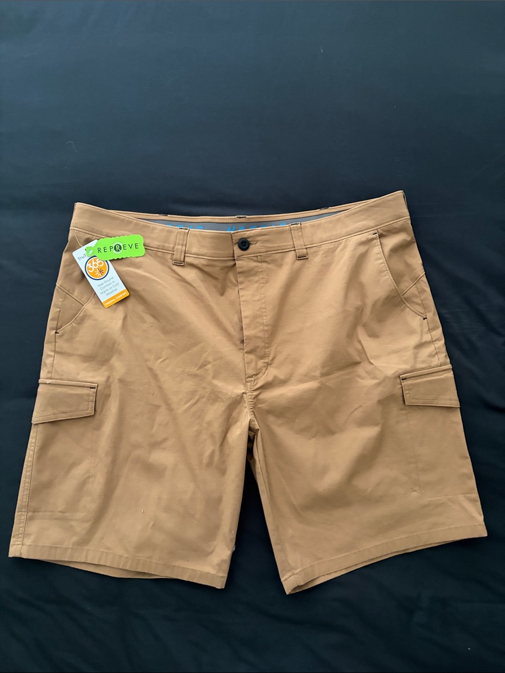 Men's Tan Cargo Shorts - Haggar The Active Series
